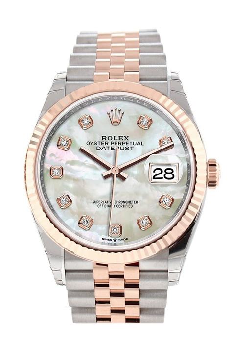 fake mother of pearl rolex|rolex datejust 36 everose gold.